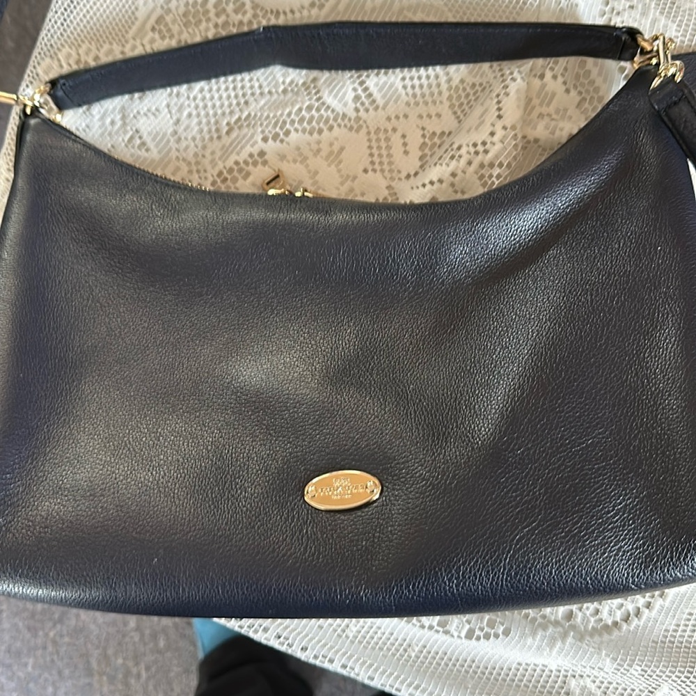 Navy blue Coach crossbody